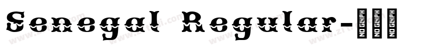 Senegal Regular字体转换